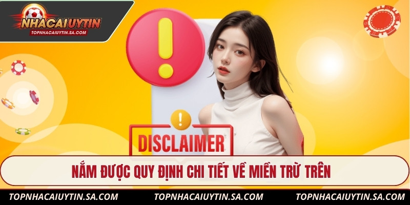 Nắm được quy định chi tiết về miền trừ trên 